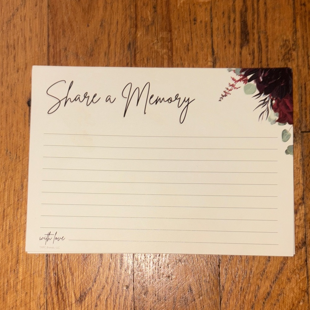 Floral Memory Cards (Set of 10)